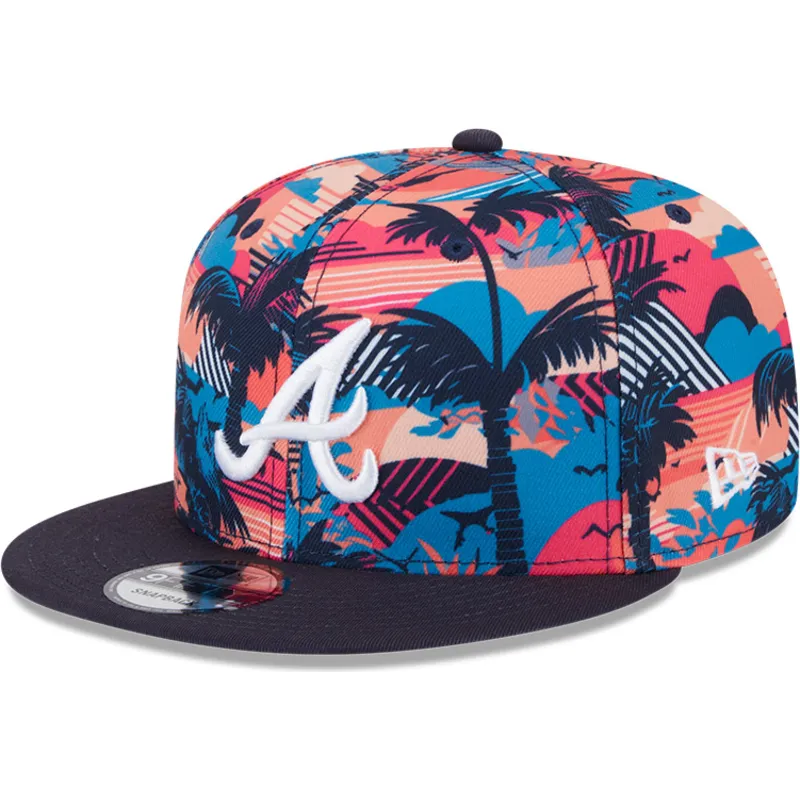 lippikset-littea-monivarinen-snapback-9fifty-printed-spring-training-fan-pack-2025-atlanta-braves-mlb-new-era