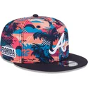 lippikset-littea-monivarinen-snapback-9fifty-printed-spring-training-fan-pack-2025-atlanta-braves-mlb-new-era