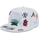 lippikset-littea-valkoinen-snapback-9fifty-scatter-spring-training-fan-pack-2025-mlb-new-era
