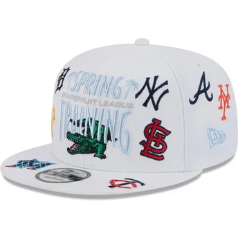lippikset-littea-valkoinen-snapback-9fifty-scatter-spring-training-fan-pack-2025-mlb-new-era