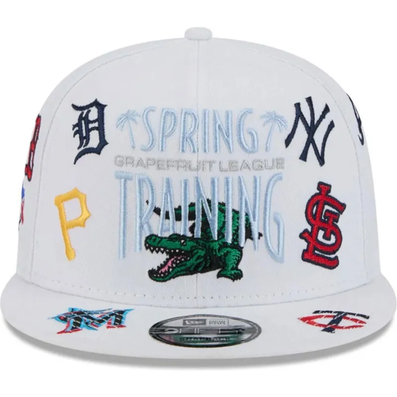 lippikset-littea-valkoinen-snapback-9fifty-scatter-spring-training-fan-pack-2025-mlb-new-era