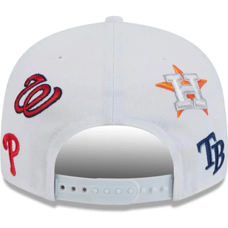lippikset-littea-valkoinen-snapback-9fifty-scatter-spring-training-fan-pack-2025-mlb-new-era