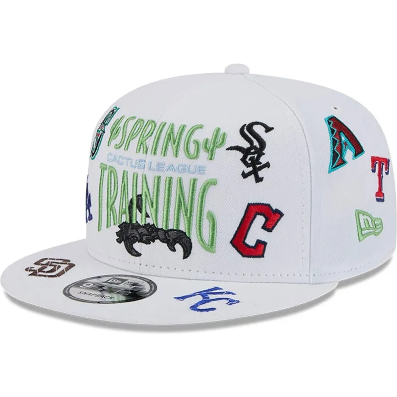 lippikset-littea-valkoinen-snapback-9fifty-scatter-spring-training-fan-pack-2025-mlb-new-era