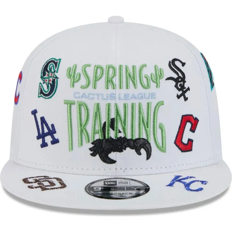 lippikset-littea-valkoinen-snapback-9fifty-scatter-spring-training-fan-pack-2025-mlb-new-era