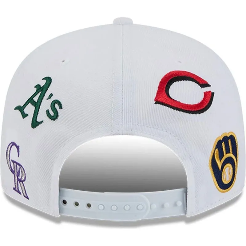 lippikset-littea-valkoinen-snapback-9fifty-scatter-spring-training-fan-pack-2025-mlb-new-era