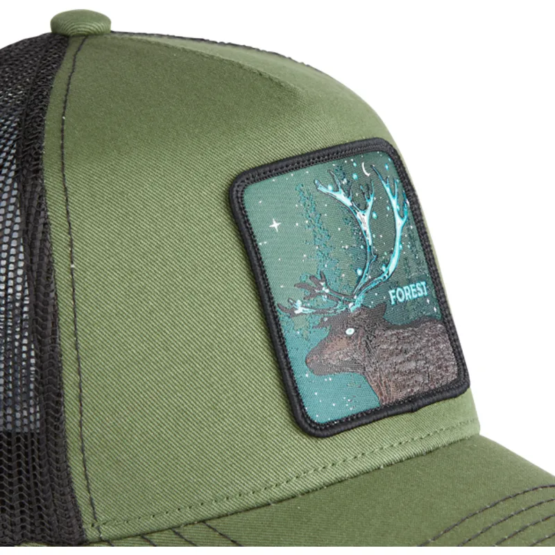 lippikset-kaareva-rekka-vihrea-snapback-forest-for2-peura-pedot-capslab