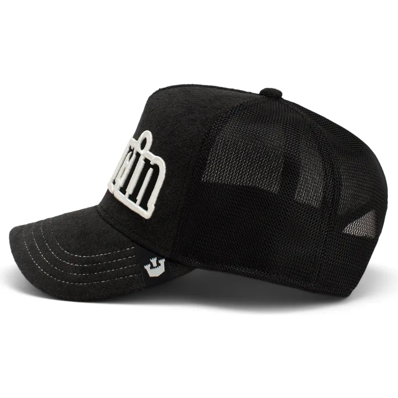 lippikset-kaareva-rekka-musta-snapback-full-flavor-wordmark-french-terry-the-farm-goorin-bros
