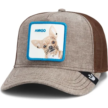 Lippikset kaareva rekka ruskea snapback perro chihuahua Amigo Suited Friend Business Professional The Farm The Farm de Goorin Bros.