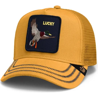 lippikset-kaareva-rekka-keltainen-snapback-lucky-gotta-be-quicker-core-canvas-the-farm-goorin-bros