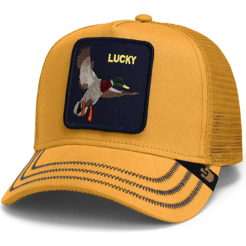 lippikset-kaareva-rekka-keltainen-snapback-lucky-gotta-be-quicker-core-canvas-the-farm-goorin-bros lippikset-kaareva-rekka-keltainen-snapback-lucky-gotta-be-quicker-core-canvas-the-farm-goorin-bros