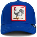 lippikset-kaareva-sininen-snapback-cock-rooster-field-100-the-farm-goorin-bros