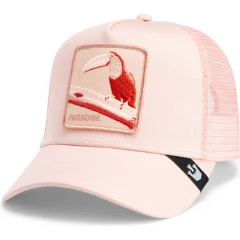 lippikset-kaareva-rekka-vaaleanpunainen-snapback-paradise-toucan-mirage-chroma-wave-the-farm-goorin-bros