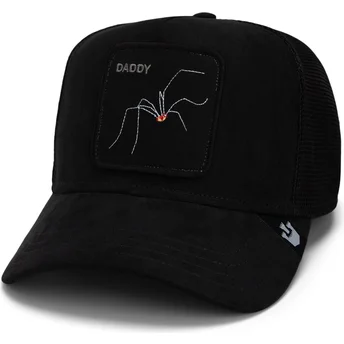 lippikset-kaareva-rekka-musta-snapback-daddy-the-suede-spider-global-core-micro-suede-the-farm-goorin-bros