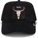 lippikset-kaareva-rekka-musta-snapback-dead-the-suede-skull-global-core-micro-suede-the-farm-goorin-bros