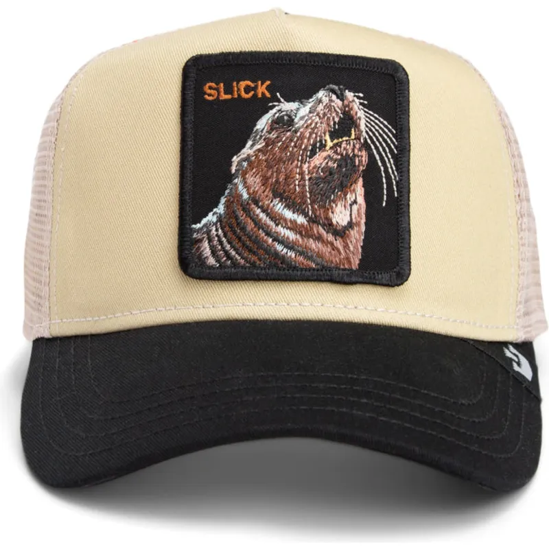 lippikset-kaareva-rekka-beige-snapback-the-slick-seal-fab-farm-the-farm-goorin-bros