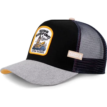 Lippikset kaareva rekka musta snapback Sumo Surfing Samoa Islands HFT Coastal