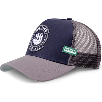 Lippikset kaareva rekka laivastonsininen snapback Live Slow Die Old HFT Coastal