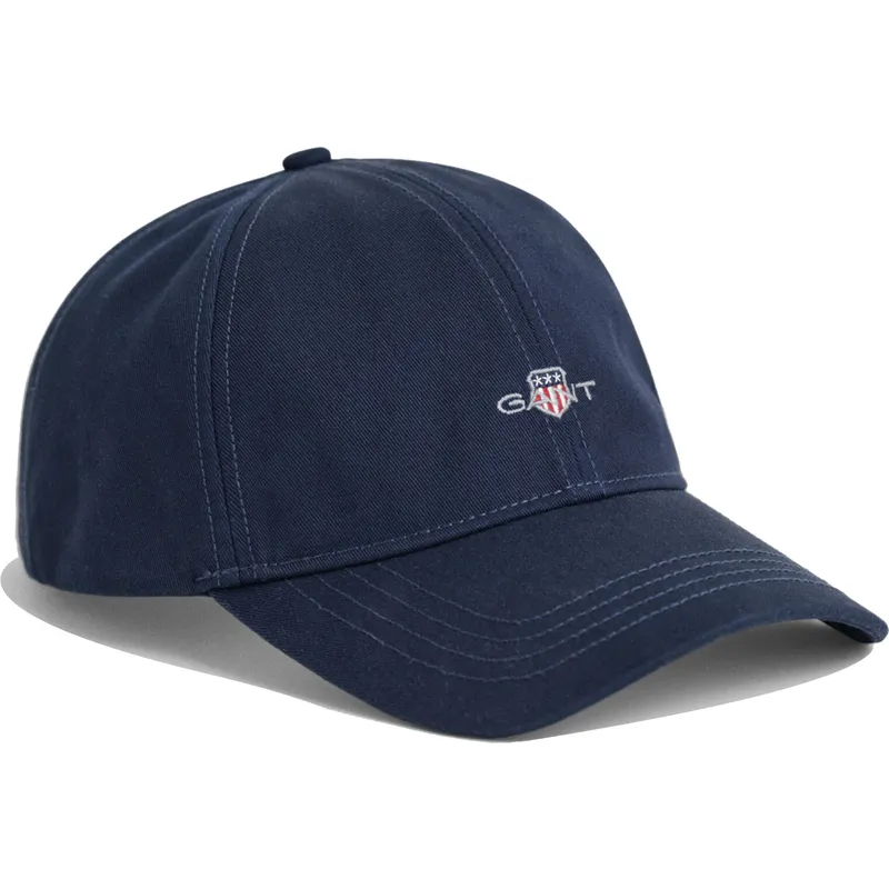 lippikset-kaareva-laivastonsininen-saadettava-nauha-shield-cotton-twill-marine-gant lippikset-kaareva-laivastonsininen-saadettava-nauha-shield-cotton-twill-marine-gant