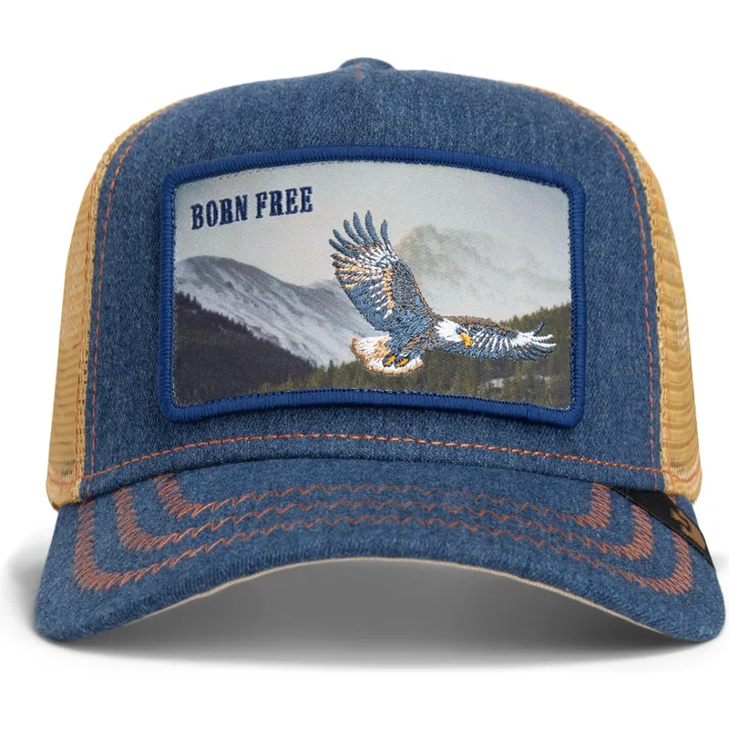 lippikset-kaareva-rekka-laivastonsininen-snapback-born-free-wild-heart-the-farm-goorin-bros