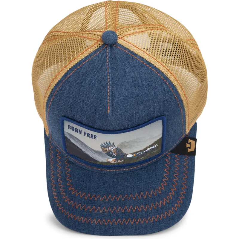 lippikset-kaareva-rekka-laivastonsininen-snapback-born-free-wild-heart-the-farm-goorin-bros