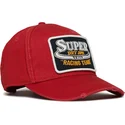 cap-kaareva-red-adjustable-strap-superdry