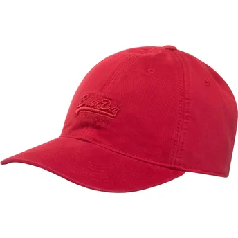 Cap kaareva red adjustable strap Superdry