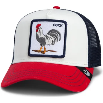 Cap kaareva multicolor snapback Goorin Bros. Cock Team Rooster Original Recipe Team Pride The Farm White, Navy Blue and Red Hat The Farm de Goorin Bros.