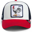 lippikset-kaareva-rekka-monivarinen-snapback-goorin-bros-cock-team-rooster-original-recipe-team-pride-the-farm-white-navy-blue-a