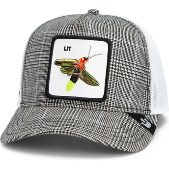 Lippikset kaareva rekka musta snapback Goorin Bros. Lit Firefly Luxury Moon The Farm Black and White Hat The Farm de Goorin Bros.
