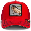 lippikset-kaareva-rekka-punainen-snapback-goorin-bros-horse-rebel-the-wild-west-core-canvas-the-farm-red-hat-the-farm-goorin-bro