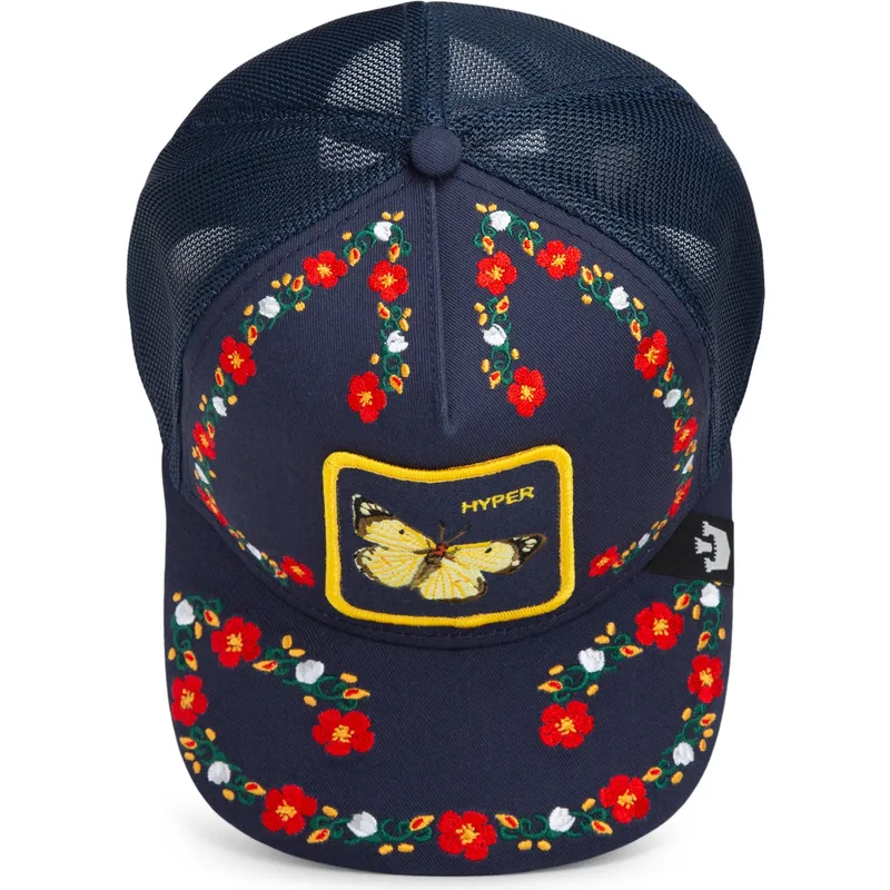 cap-kaareva-navy-blue-snapback-goorin-bros-butterfly-hyper-active-flora-fauna-the-farm-navy-blue-hat-the-farm-de-goorin-bros cap-kaareva-navy-blue-snapback-goorin-bros-butterfly-hyper-active-flora-fauna-the-farm-navy-blue-hat-the-farm-de-goorin-bros