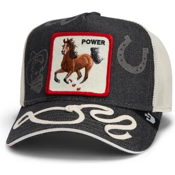 Cap kaareva navy blue snapback Goorin Bros. Power Full Throttle Horse Play The Farm Navy Blue Hat The Farm de Goorin Bros.