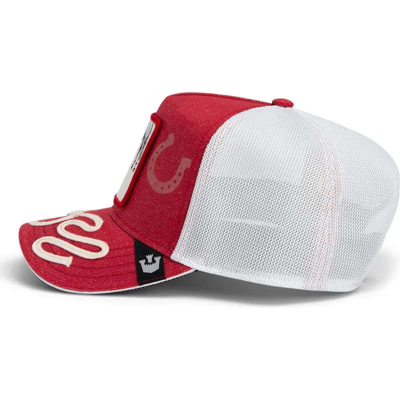 lippikset-kaareva-rekka-punainen-snapback-goorin-bros-high-way-up-horse-play-the-farm-red-hat-the-farm-goorin-bros