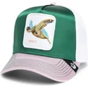 lippikset-kaareva-rekka-monivarinen-snapback-goorin-bros-turtle-wavy-allablur-great-escape-the-farm-green-white-and-pink-hat-the