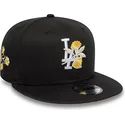 lippikset-littea-musta-snapback-9fifty-floral-los-angeles-dodgers-mlb-new-era