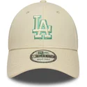 lippikset-kaareva-beige-saadettava-nauha-9forty-team-outline-los-angeles-dodgers-mlb-new-era