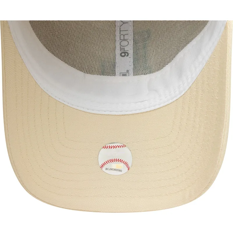lippikset-kaareva-beige-saadettava-nauha-9forty-team-outline-los-angeles-dodgers-mlb-new-era