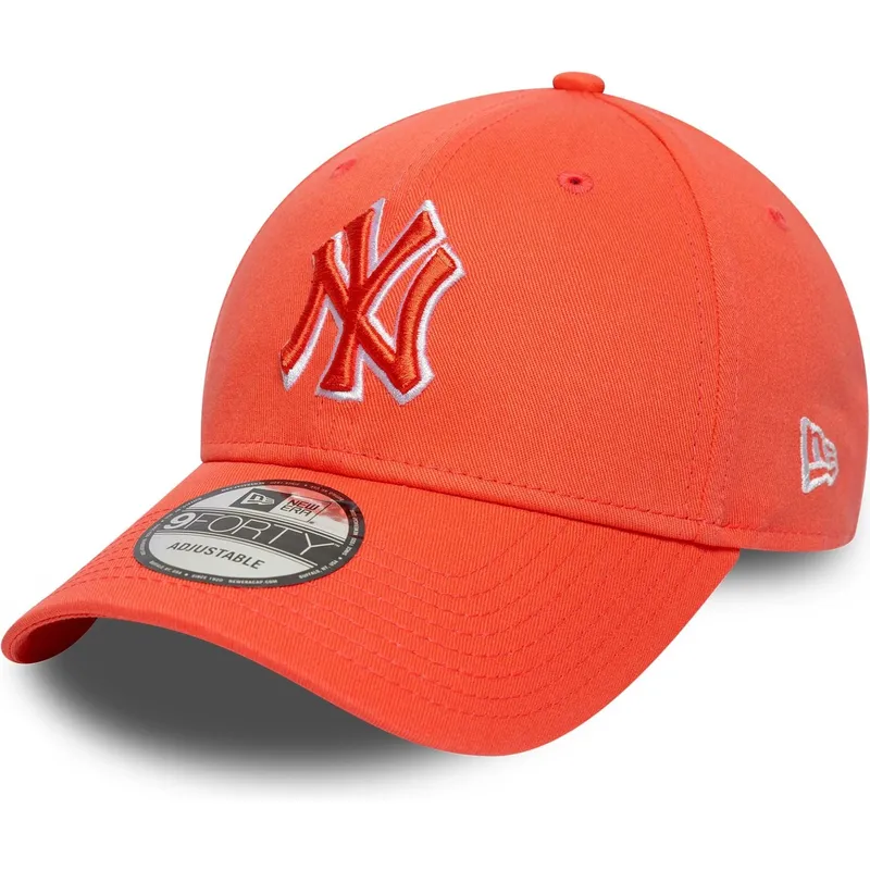 lippikset-kaareva-oranssi-saadettava-nauha-9forty-team-outline-new-york-yankees-mlb-new-era