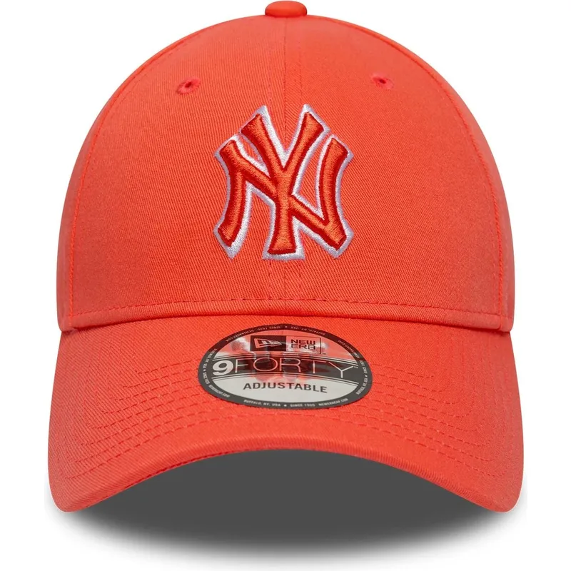 lippikset-kaareva-oranssi-saadettava-nauha-9forty-team-outline-new-york-yankees-mlb-new-era