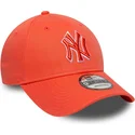 lippikset-kaareva-oranssi-saadettava-nauha-9forty-team-outline-new-york-yankees-mlb-new-era