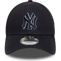lippikset-kaareva-laivastonsininen-saadettava-nauha-9forty-team-outline-new-york-yankees-mlb-new-era