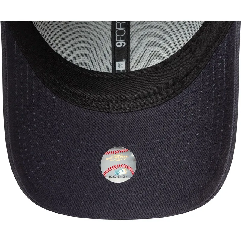 lippikset-kaareva-laivastonsininen-saadettava-nauha-9forty-team-outline-new-york-yankees-mlb-new-era