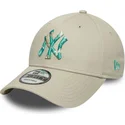 cap-kaareva-beige-adjustable-strap-9forty-seasonal-infill-new-york-yankees-mlb-new-era