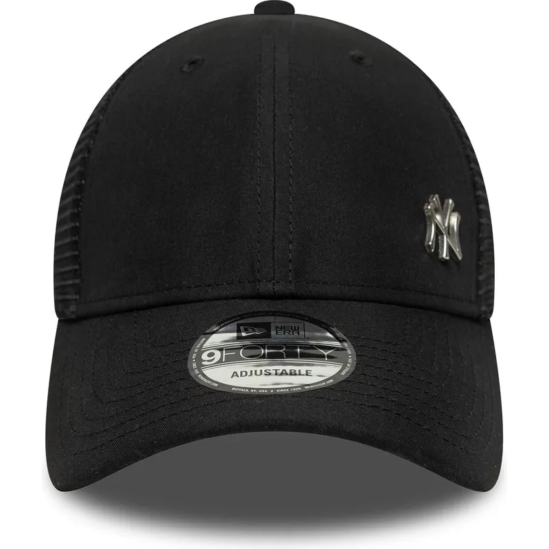 lippikset-kaareva-rekka-musta-saadettava-nauha-9forty-flawless-new-york-yankees-mlb-new-era