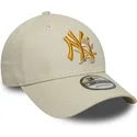 lippikset-kaareva-beige-saadettava-nauha-9forty-floral-icon-new-york-yankees-mlb-new-era