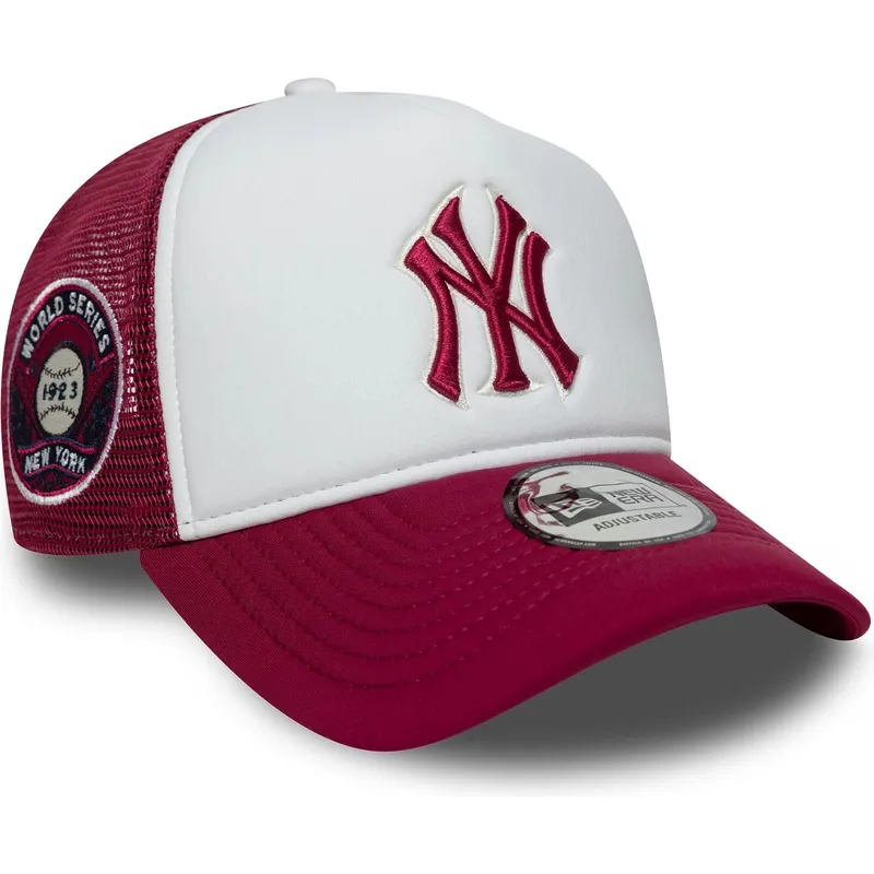 lippikset-kaareva-rekka-punainen-snapback-e-frame-world-series-new-york-yankees-mlb-new-era