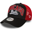 lippikset-kaareva-rekka-musta-snapback-e-frame-script-chicago-bulls-nba-new-era