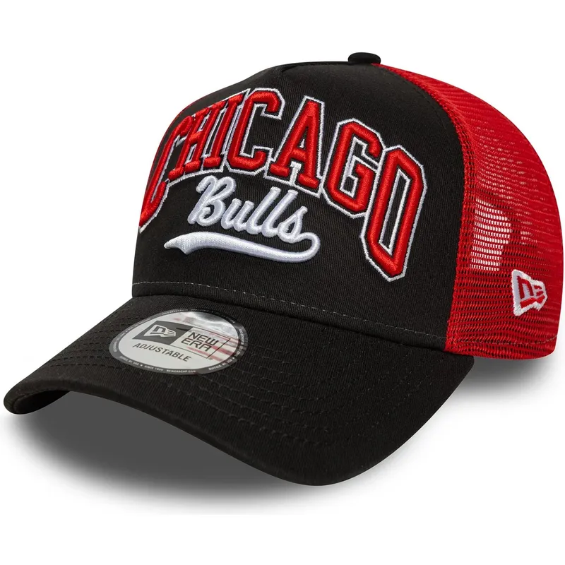 lippikset-kaareva-rekka-musta-snapback-e-frame-script-chicago-bulls-nba-new-era