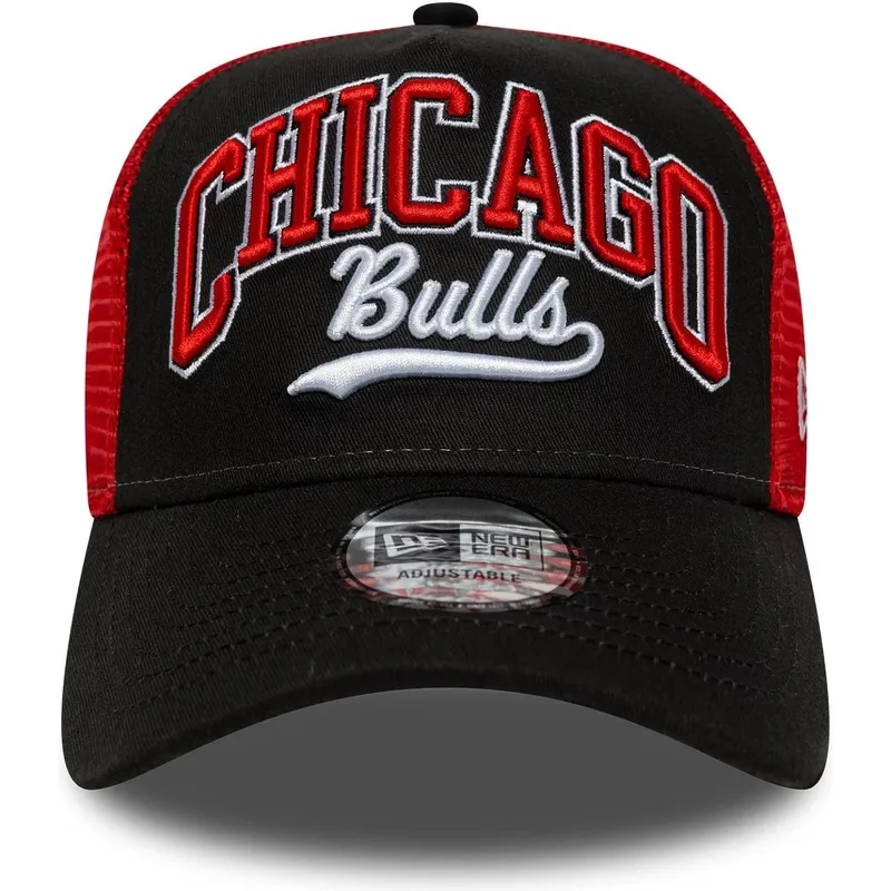 lippikset-kaareva-rekka-musta-snapback-e-frame-script-chicago-bulls-nba-new-era