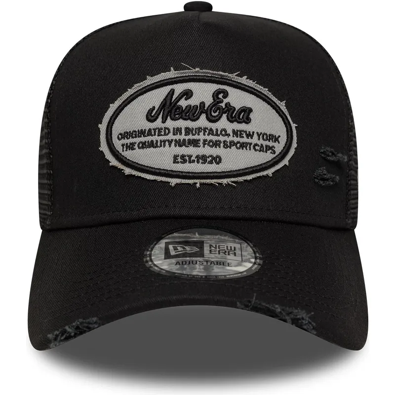 lippikset-kaareva-rekka-musta-snapback-a-frame-oval-distress-patch-new-era